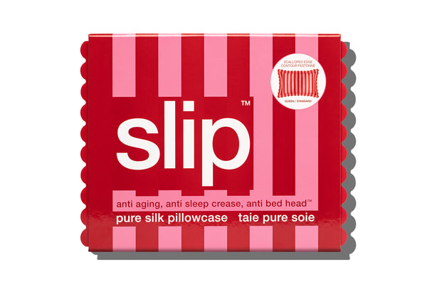 Slip Sunshade Queen Zippered Pillowcase With Scalloped Edge