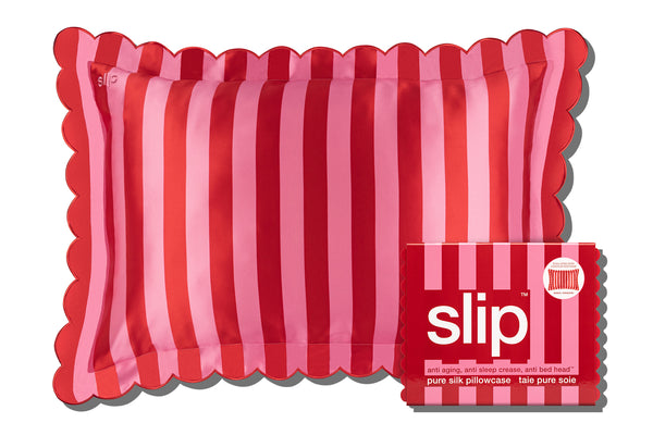 slip Sunshade Queen Zippered Pillowcase with Scalloped Edge