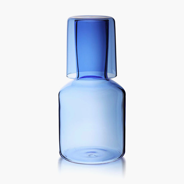 slowdown studio Maison Balzac Bedside Carafe & Glass - Azure