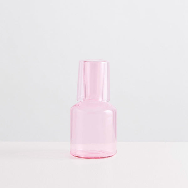Slowdown Studio Maison Balzac Bedside Carafe & Glass - Pink