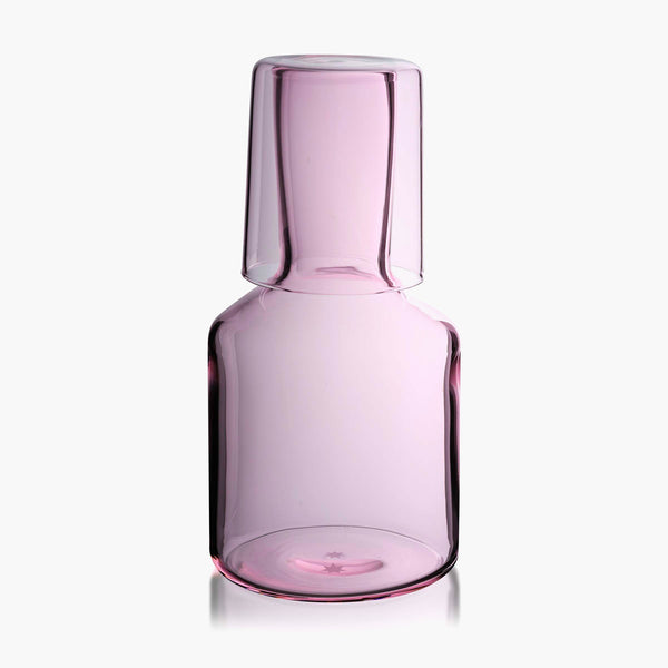 slowdown studio Maison Balzac Bedside Carafe & Glass - Pink