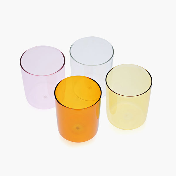 slowdown studio Maison Balzac Large Glass Cups - Set of 4 - Summer