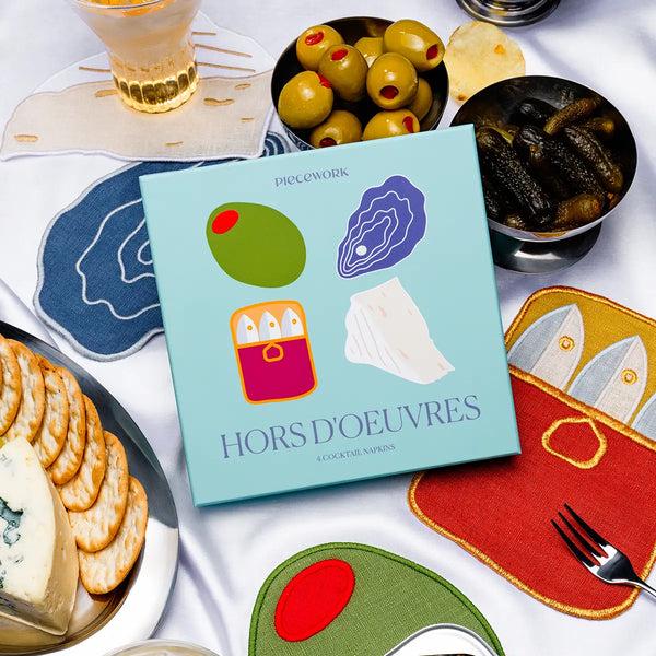 Slowdown Studio Piecework Hors D'Oeuvres Coasters - Set Of 4