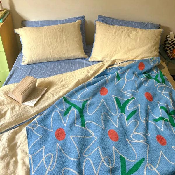 Slowdown Studio Bechan Rees Bloom Knit Blanket