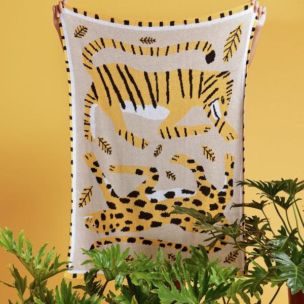 Slowdown Studio James Daw Big Cats Mini Blanket