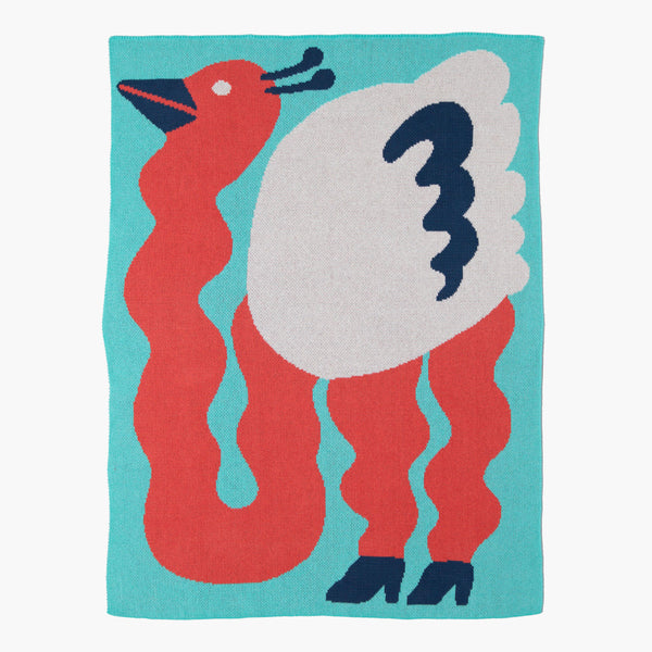 slowdown studio Yoko Georgiou Ostrich Mini Blanket