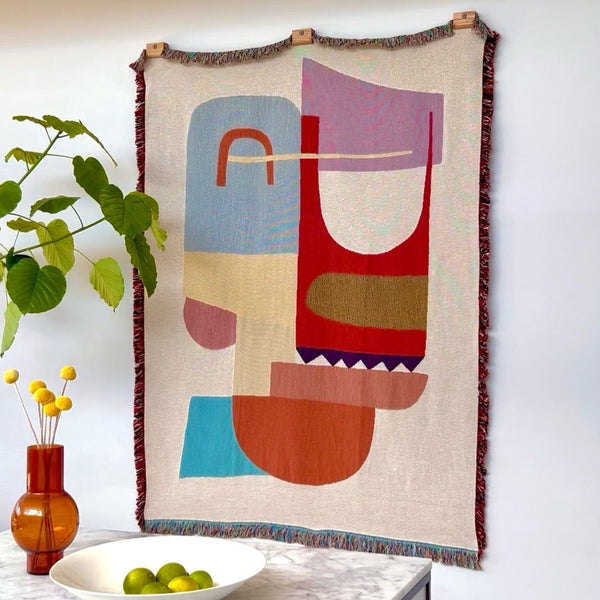 Slowdown Studio Well Made Blanket Hanger Clips - Oak (Set Of 3)