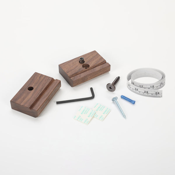 Slowdown Studio Well Made Blanket Hanger Clips - Walnut (Set Of 3)