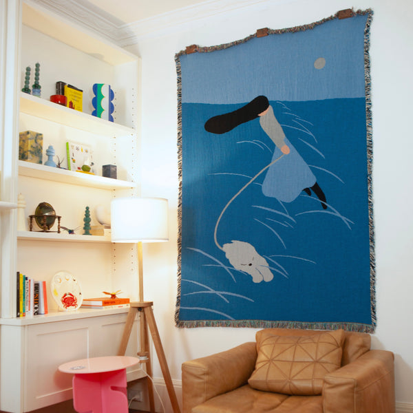 Slowdown Studio Well Made Blanket Hanger Clips - Walnut (Set Of 3)