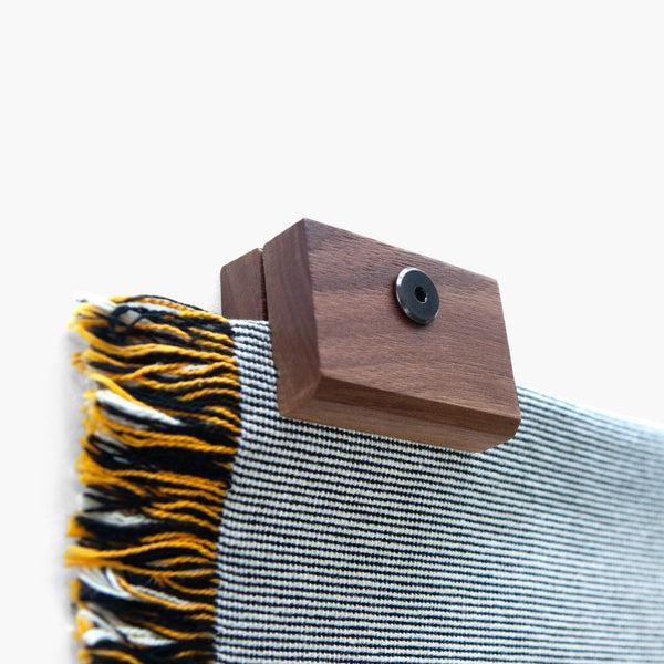 slowdown studio Well Made Blanket Hanger Clips - Walnut (Set of 3)