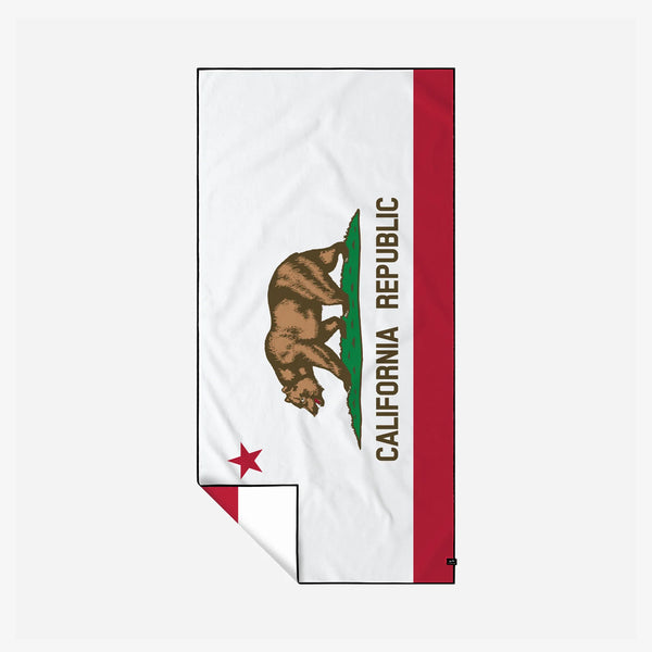 slowtide California Flag Performance Quick-Dry Travel Towel