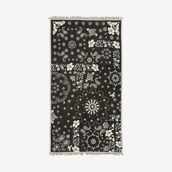 slowtide Axel Driftweave Turkish Towel - Black