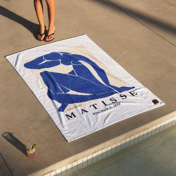 Slowtide Blue Nude II Beach Towel