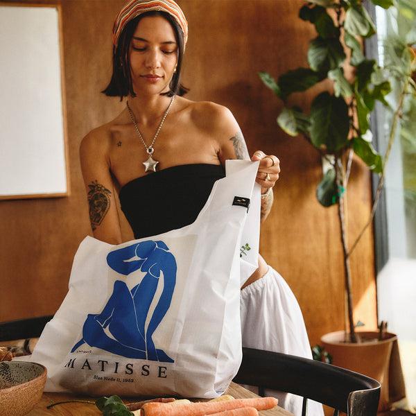 Slowtide Blue Nude II Reusable Tote