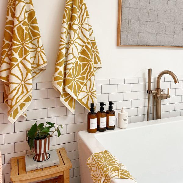 Slowtide Ciao Zen Bath Towel - Mustard