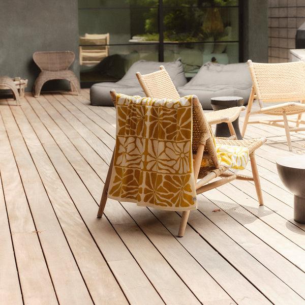 Slowtide Ciao Zen Bath Towel - Mustard