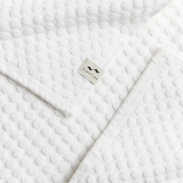 Slowtide Clive Bath Towel - White