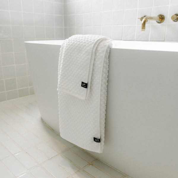 slowtide Clive Bath Towel - White