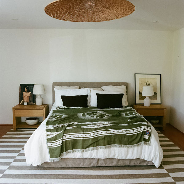 Slowtide Fillmore Driftweave Beach Blanket - Avocado