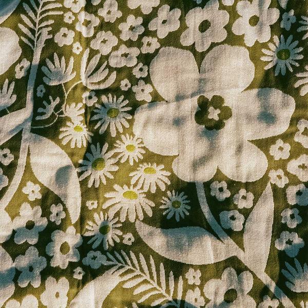 Slowtide Frankee Driftweave Turkish Towel - Avocado