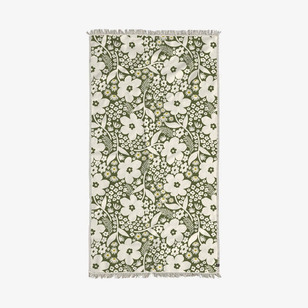 slowtide Frankee Driftweave Turkish Towel - Avocado