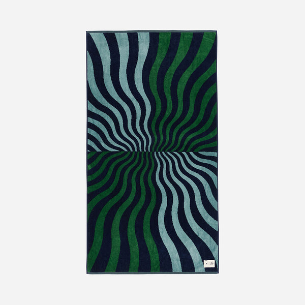 slowtide Hideout Premium Woven Towel - Deep Pacific