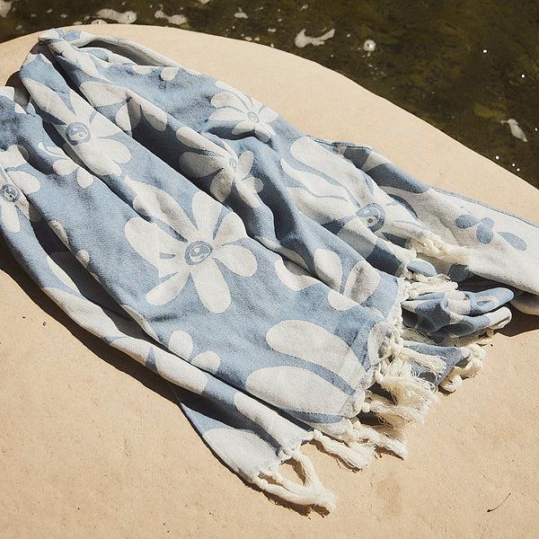 Slowtide Iggy Turkish Towel - Blue