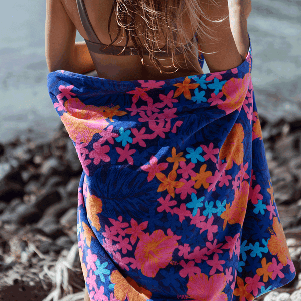 Slowtide Kini Kini Beach Towel - Deep Pool