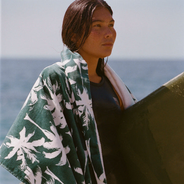 Slowtide Luca Beach Towel - Kale
