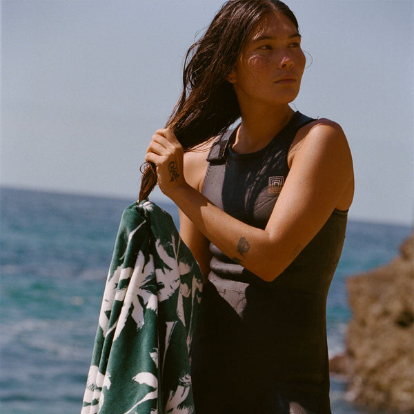 Slowtide Luca Beach Towel - Kale