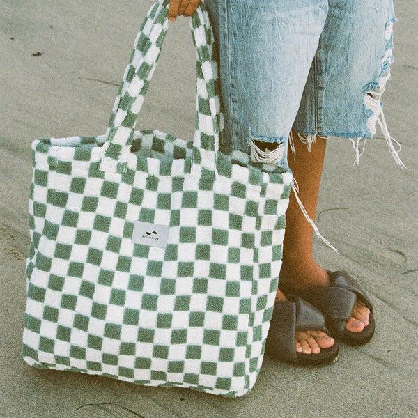 Slowtide Mate Terry Tote Bag - Sage