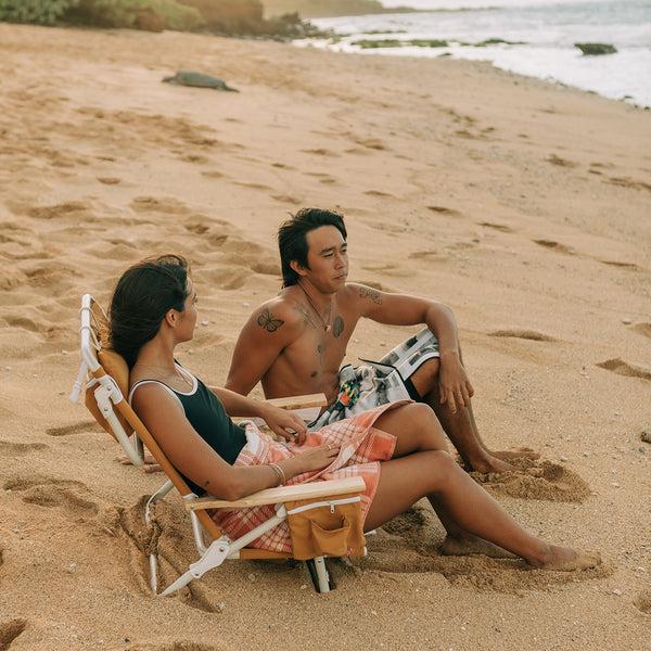 Slowtide Palaka Premium Woven Towel - Guava