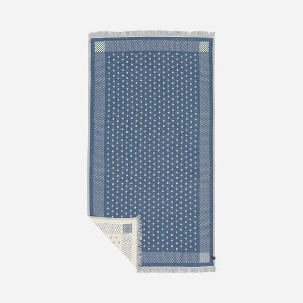 slowtide Shogun Driftweave Turkish Towel - Indigo