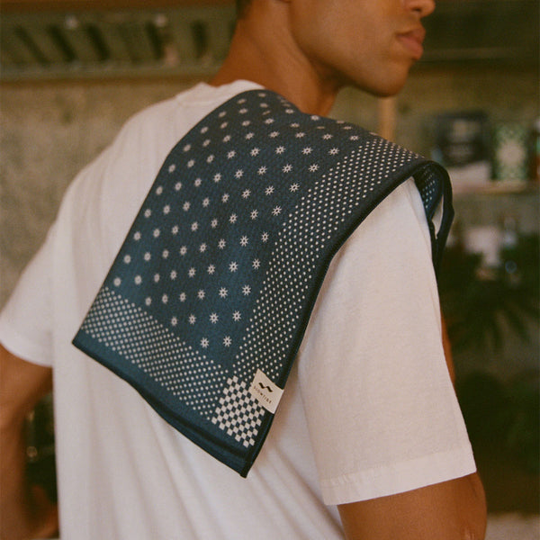 Slowtide Shogun Quick-Dry Kitchen Towel - Indigo