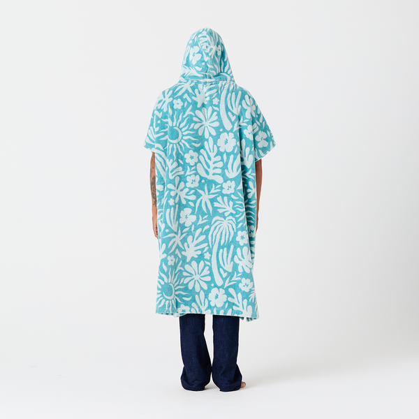 Slowtide Sunny Extra-Warm Poncho - Sky Blue
