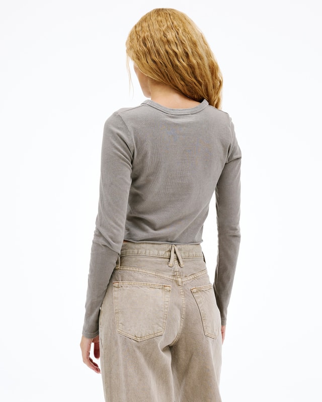 slvrlake denim Baby Long Sleeve Driftwood Fitted - Knit