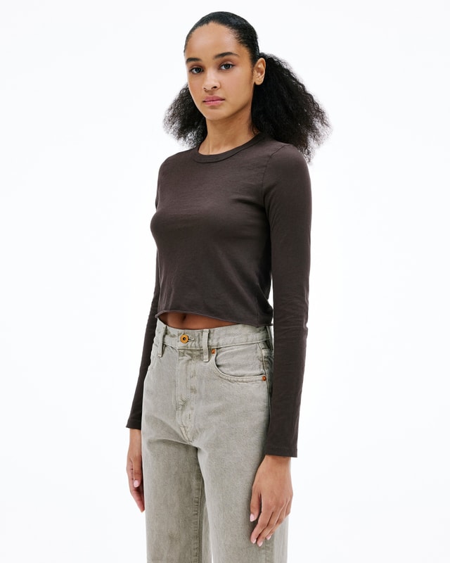 Slvrlake Denim Baby Long Sleeve Northern Cedar Fitted - Knit