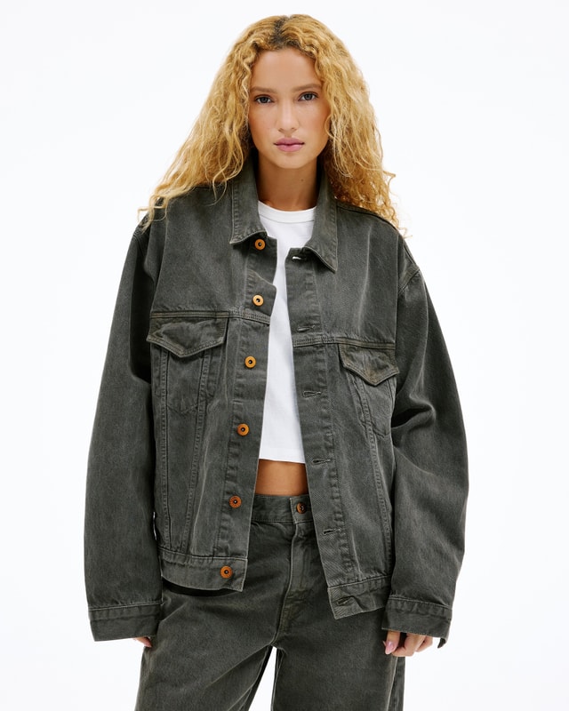 Slvrlake Denim Boyfriend Trucker KeyStone Mountain Relaxed