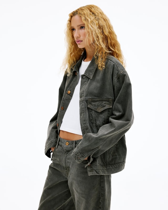 Slvrlake Denim Boyfriend Trucker KeyStone Mountain Relaxed