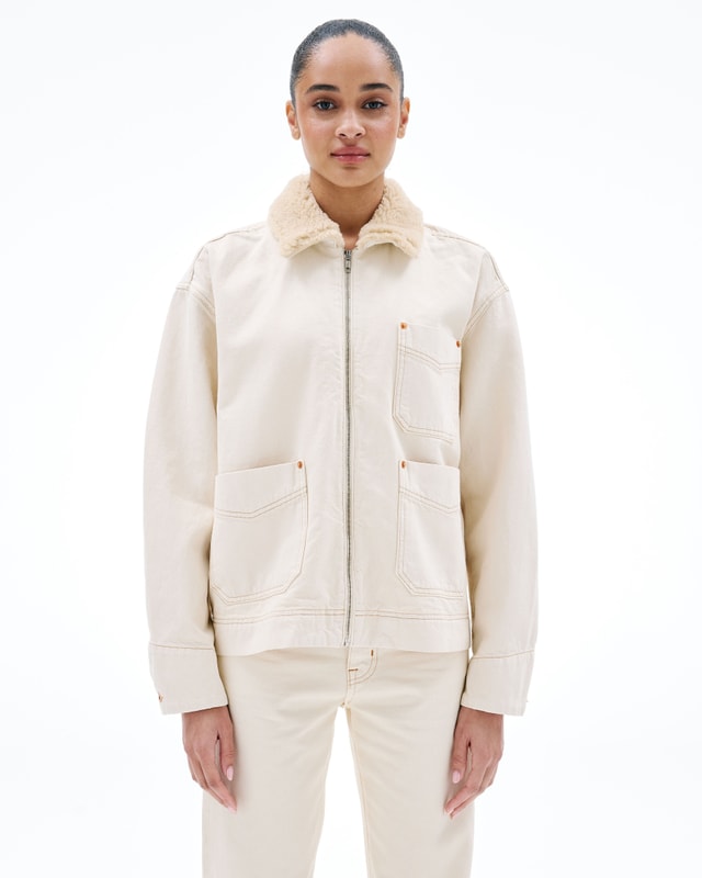 Slvrlake Denim Casey Square Worker Winter Ecru Relaxed