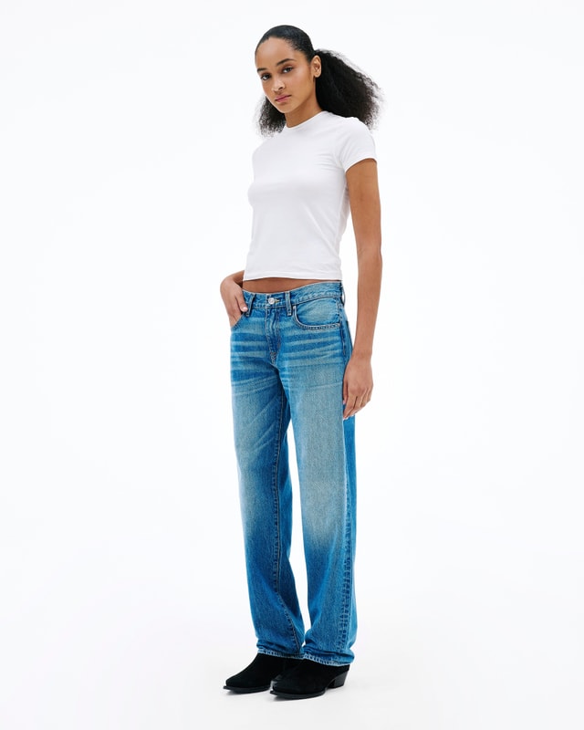 Slvrlake Denim Ellie Ventura Curve - Straight - Mid Rise