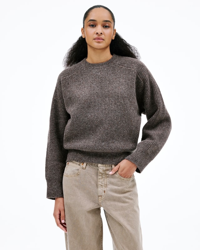 Slvrlake Denim Florence Sweater Walnut Available In 2 Washes