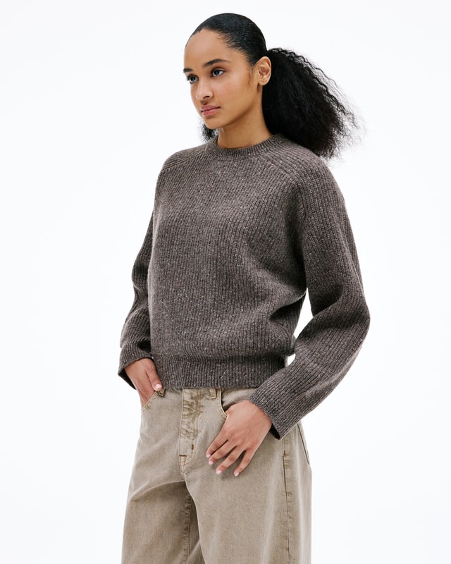 Slvrlake Denim Florence Sweater Walnut Available In 2 Washes