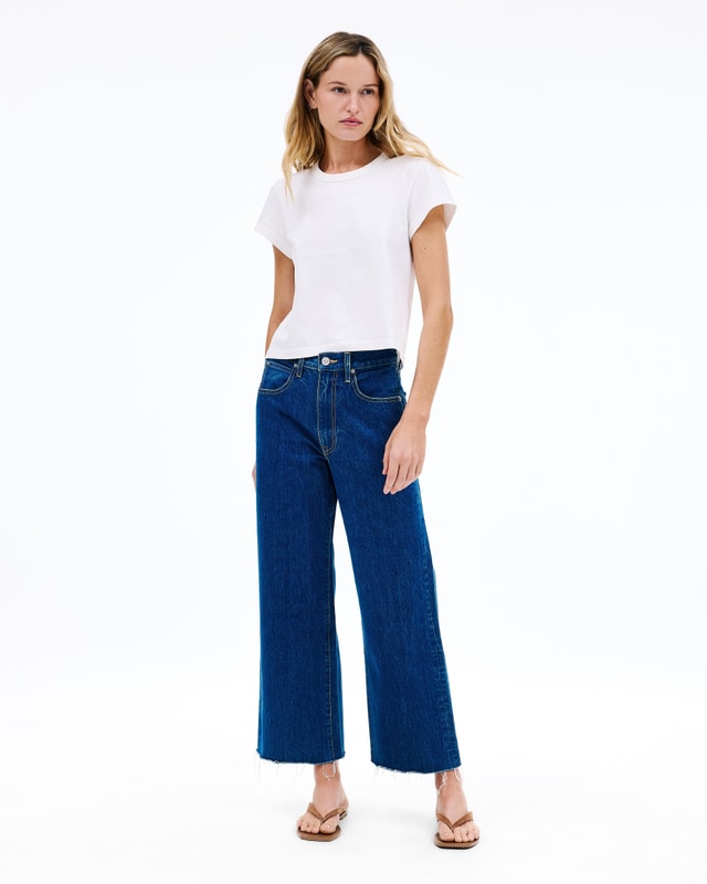 Slvrlake Denim Grace Crop Revolution Wide - High Rise