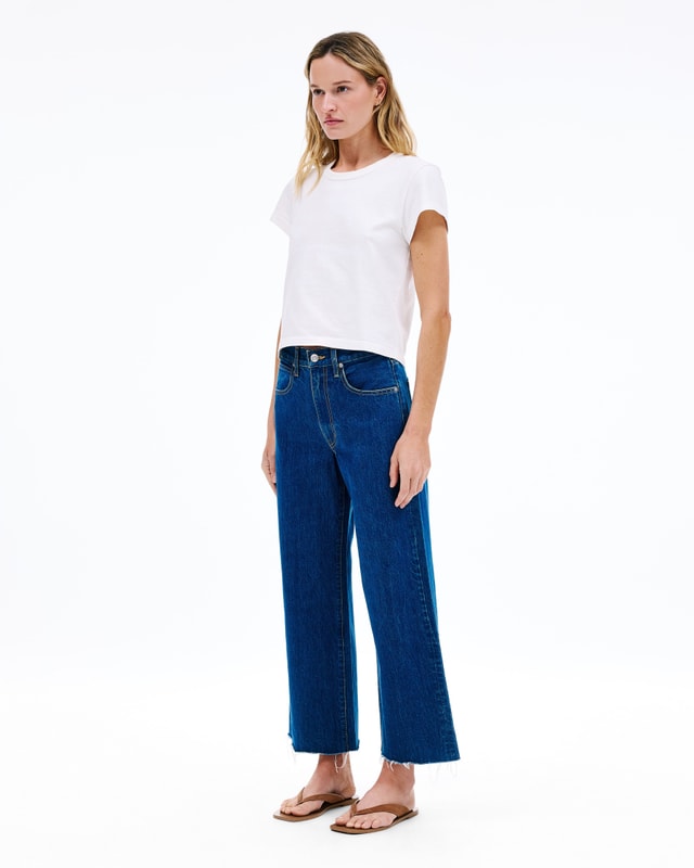 Slvrlake Denim Grace Crop Revolution Wide - High Rise