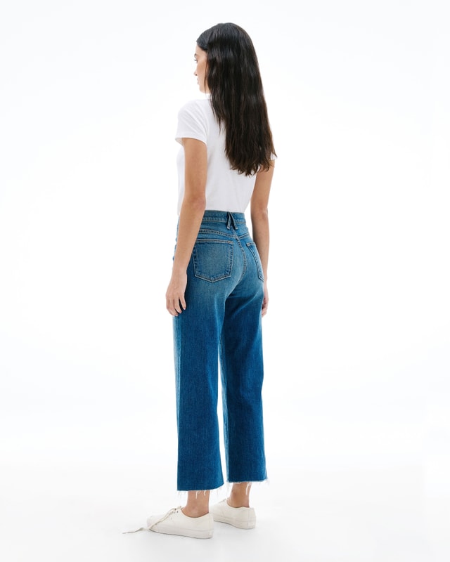 slvrlake denim Grace Crop Second Chance Wide - High Rise