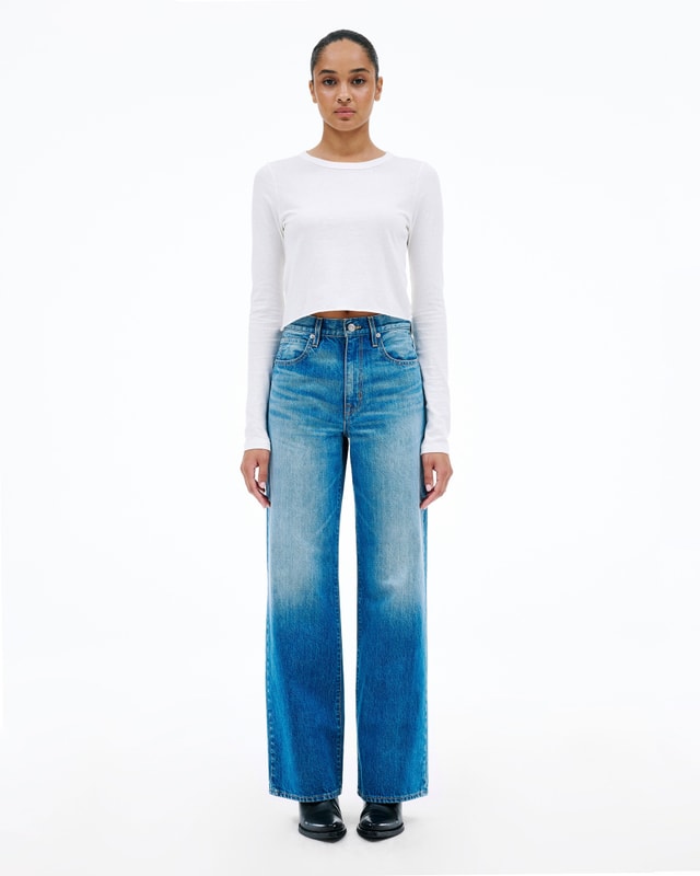 Slvrlake Denim Grace Too Good To Be True Wide - High Rise
