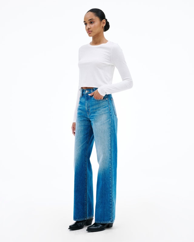 Slvrlake Denim Grace Too Good To Be True Wide - High Rise