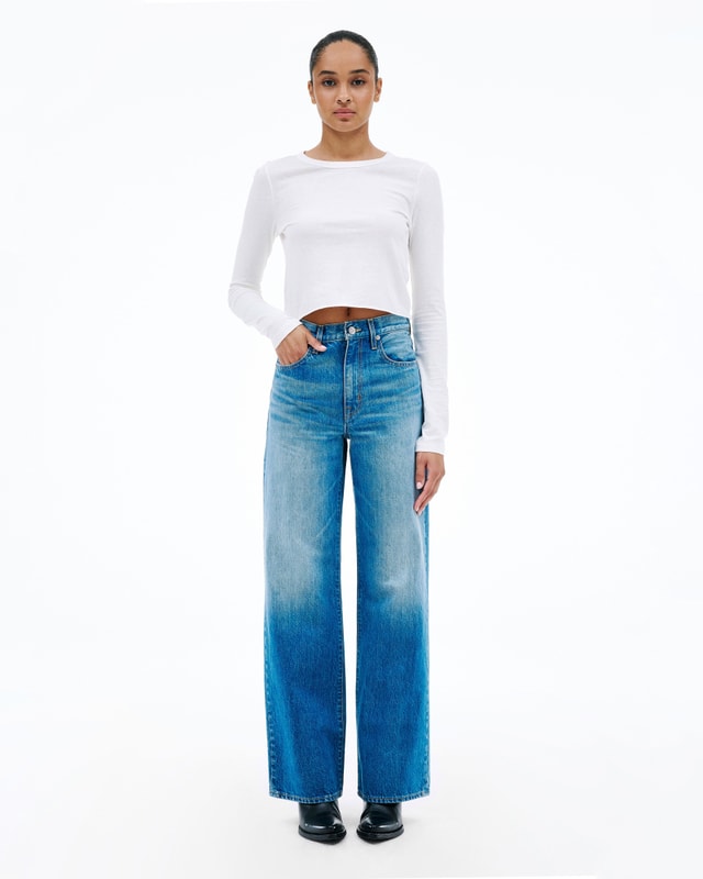 slvrlake denim Grace Too Good To Be True Wide - High Rise