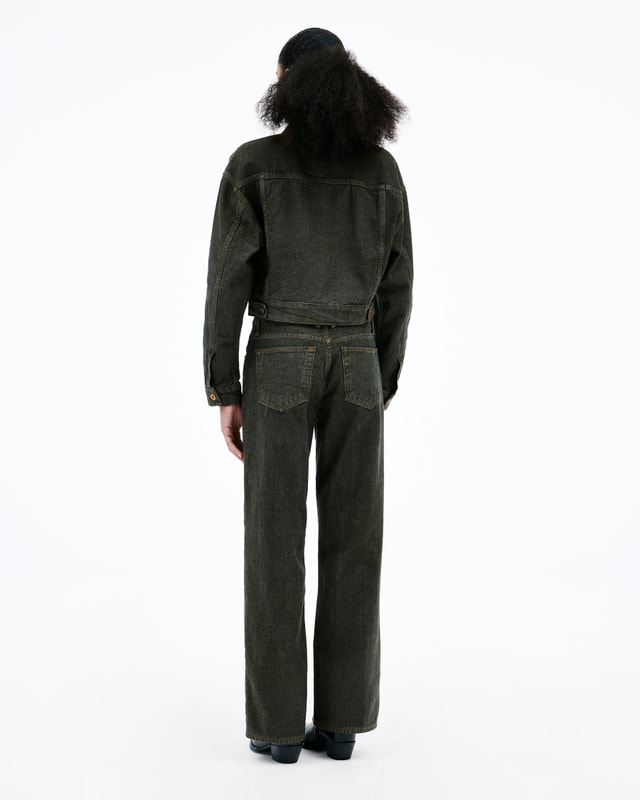 slvrlake denim Jazmine Blackwood Forest Wide - Mid Rise